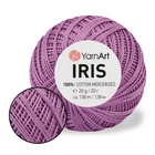 Пряжа YarnArt Iris, Сирень №0918, Ярнарт Ирис 100% мерсеризированный хлопок, нити для вязания крючком и спицами игрушек, купальников, топов
