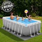 Каркасний басейн Intex 26792, 488 x 244 x 107 см (картриджний фільтр-насос 3785 л/рік, сходи, тент, підстилка)
