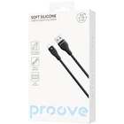 Кабель Proove Soft Silicone USB to Lightning 2.4A (1m) black