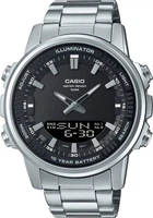 Мужские часы Casio AMW-880D-1A черные 50 м