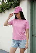 Жіноча футболка стаф рожева легка базова Staff sum pink M (400279)