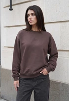 Женский свитшот стаф коричневый спортивный Staff zy brown XS (400902)