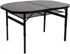 Стіл Bo-Camp Northgate Oval 120x80 cм Black/Grey