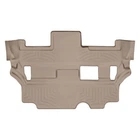 Килимки у салон Cadillac Escalade 2015-2020, 3 ряд, 6 місць, з бортом, задні, бежеві, Weathertech 456075