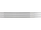 Напильники для заточки цепей пилы, 3шт. Ø=4 мм, l=200мм VOREL (79861)