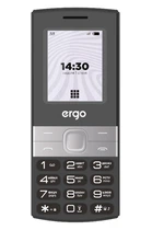 Мобільний телефон Ergo B185 Dual Sim, 1000mAh, Black