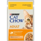 Вологий корм Purina Cat Chow Adult з куркою і кабачками 85 г