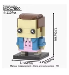 Конструктор MOOXI Eleven 110 деталей фігурка Одинадцята за серіалом Дивні дива розвиваючий набір для фанатів Stranger Things з блоками для творчості та колекціонування тематичний подарунок для дітей та дорослих пластиковий збірна модель