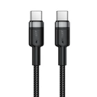 Кабель ACEFAST C22-03, Type-C to Type-C, 60W, 3A, 1.2m, Nylon Braid, Aluminum Alloy + TPE connectors, Black