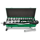 Набор инструмента дюймового 3/4" 24ед. (12-гр.) metal case TOPTUL GCAD2405