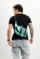 Мужская поясная сумка бананка Sambag DynamicDart мятная большая вместительная водоотталкивающая 62282