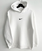 Худи найк мужское белая кофта с капишоном оверсайз для мужчины N - white XL (204992)