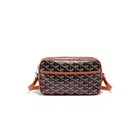 Преміальна сумка через плече Goyard коричневого кольору.