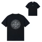 Чоловіча футболка Stone Island, чорний, XL (STD005)