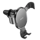 Автодержатель Hoco CA56 Plus для смартфонів 4-6 дюймів на дефлектор чорний ABS + PC + алюмінієвий сплав + силікон