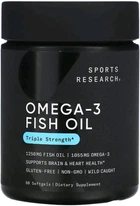 Sports Research Omega-3 Fish Oil Triple Strength 60 капсул (4384304827)