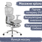 Крісло з масажним ефектом Mealux M6 Air Massage Grey (арт. HF-M6 M/G)