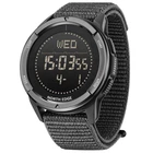 Годинник чоловічий North Edge Alps Black кварцовий тактичний з мінеральним склом з двома ремінцями 45 мм