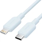 Кабель USB 2.0 Type-C M-Lightning M, 1.0м, PD 27W, PVC, голубий Vention