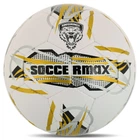 Мяч футбольный профессиональный №5 SOCCERMAX FB-4165 (PU, белый-желтый)