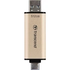 USB флеш накопичувач Transcend 512GB JetFlash 930C Gold-Black USB 3.2/Type-C (TS512GJF930C)