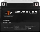 Акумуляторна батарея LogicPower AGM LPM 12V - 26 Ah (LP4134)