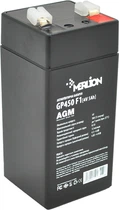 Аккумуляторная батарея MERLION GP450F1 AGM 4V 5Ah Black (YT42090)