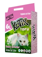 Соєвий наповнювач для котячого туалету Kotix Tofu з ароматом дитячої присипки, 6 л