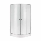 Душова кабіна Lidz Latwa SC90x90.SAT.LOW.FR, скло Frost 4 мм + Lidz Душовий піддон KAPIELKA ST90x90x15