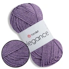 Пряжа YarnArt Elegance Бузковий №111, бавовняна пряжа 50 г 130м з люрексом ЯрнАрт Елеганс
