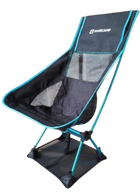Крісло кемпінгове BaseCamp Compact L Black/Blue чорне/синє