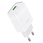Мережевий зарядний пристрій HOCO C72Q Glorious single port charger 18W White
