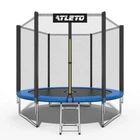 Батут дитячий з сіткою та драбинкою 312 см Atleto + в подарунок рукавиці