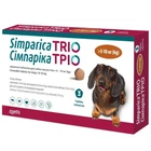 Сімпаріка Тріо (Simparica Trio) для собак 5–10 кг — таблетки від бліх, кліщів і глистів, 3 шт., Zoetis