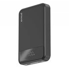 Павербанк Proove 10000mAh 20W Павербанк Proove Hoodman Magnetic с быстрой и беспроводной зарядкой, Портативный внешний аккумулятор, порты 1Lightning/1Type-C, LED-дисплей Черный