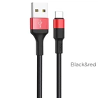 Кабель Hoco X26 USB A до USB C 2A 1 м Black Red (6957531080251)