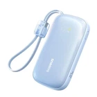 Павербанк Baseus 10000mAh 22.5W Павербанк Baseus EnerFill FC21 Qpow 3 Ultra зі швидкою зарядкою, Портативний зовнішній акумулятор, порти USB/Type-C/Lightning, LED-дисплей, кабель Type-C to Lightning Блакитний