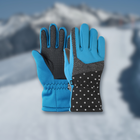 Перчатки горнолыжные теплые детские LUCKYLOONG Winter (р-р M-L, Черный-синий) (C-1213_Черный-синий_ML)