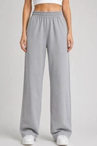 Спортивные штаны женские однотонные, цвет светло-серый, XL-XXL, 257R637