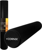 Масажний ролик Cornix EVA+ 90 х 15 см (валик, ролер) Чорний (XR-0315)