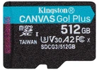 Карта пам'яті Kingston MicroSDXC 512GB UHS-I/U3 Class 10 Canvas Go! Plus R200/W160MB/s (SDCG4/512GBSP)