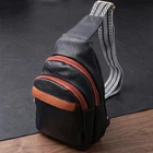 Удобная женская сумка через плечо с отверстием для наушников из экокожи Vintage 22787 черная