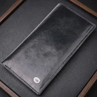 Вертикальный кошелек для мужчин из натуральной кожи ST Leather 19420 черный