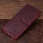 Кожаное женское матовое портмоне Grande Pelle 11561 бордовый.