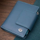 Женский портмоне с оригинальной монетницей из натуральной кожи ST Leather 19450 бирюзовый