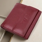 Небольшой женский кошелек с монетницей из натуральной кожи ST Leather 22544 бордовый