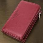 Шкіряний жіночий гаманець у три складання ST Leather 22489 бордовий