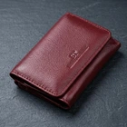 Шкіряний цікавий гаманець для жінок ST Leather 22507 бордовий