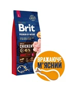Сухой корм Brit Premium Adult L для взрослых собак крупных пород со вкусом курицы