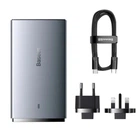 Зарядное устройство Baseus GaN5 Pro Ultra-Slim 65W Сетевой адаптер Type-C/USB с быстрой зарядкой PD3.0/QC3.0/AFC/SCP/FCP и кабелем Type-C to Type-C 100W, Серый